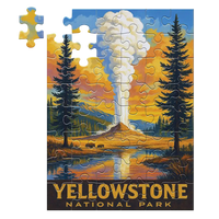 Thumbnail for Yellowstone National Park Geyser 48 piece puzzle by MakeYourPuzzles