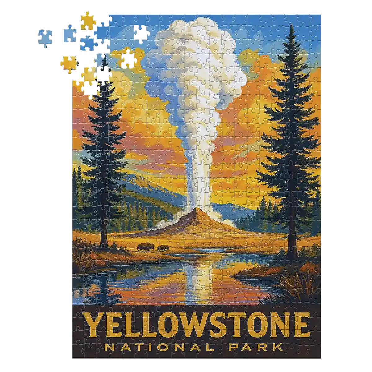 Yellowstone National Park Geyser 500 piece puzzle by MakeYourPuzzles