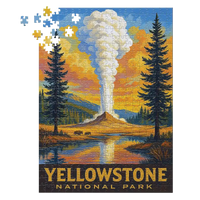 Thumbnail for Yellowstone National Park Geyser 500 piece puzzle by MakeYourPuzzles