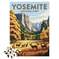 Thumbnail for Yosemite National Park Deer 1000 piece puzzle by MakeYourPuzzles