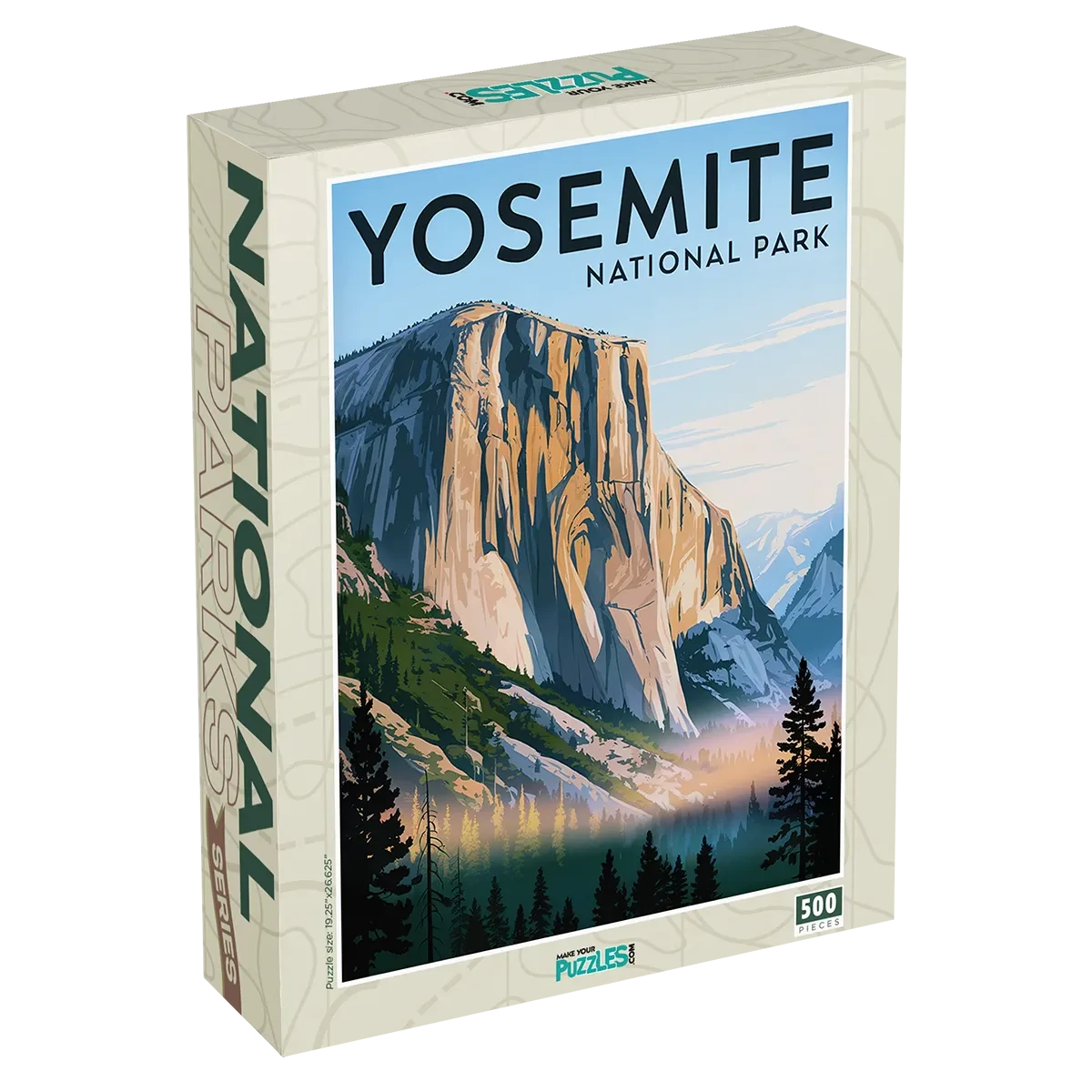 Yosemite National Park El Capitan 500 piece puzzle box by MakeYouorPuzzles