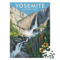Thumbnail for Yosemite National Park Waterfall 1000 piece puzzle by MakeYourPuzzles