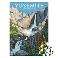 Thumbnail for Yosemite National Park Waterfall 500 piece puzzle by MakeYourPuzzles