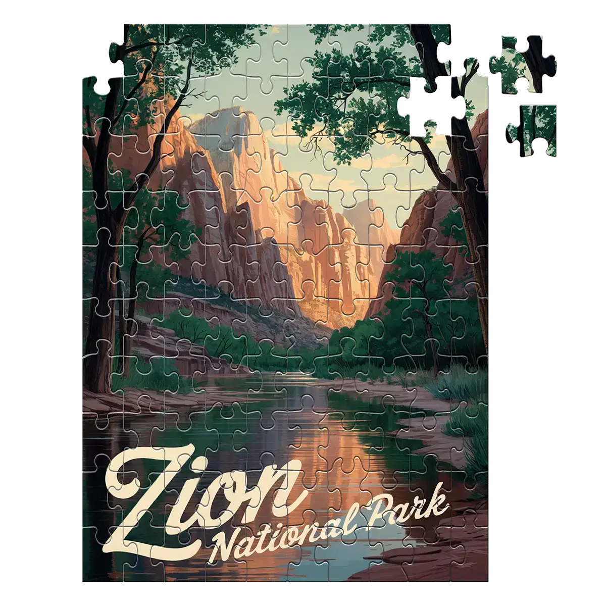 Zion National Park Canyon 100 piece puzzle by MakeYourPuzzles