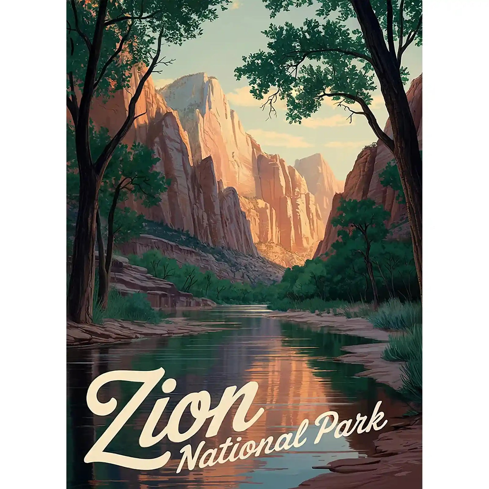 Zion National Park Jigsaw Puzzle Canyon by MakeYourPuzzles | Premium Quality made in the USA