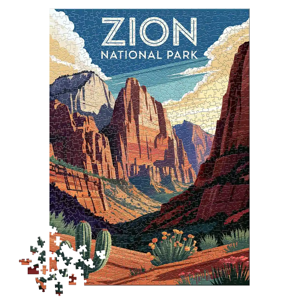 Zion National Park Radiance 1000 piece puzzle by MakeYourPuzzles