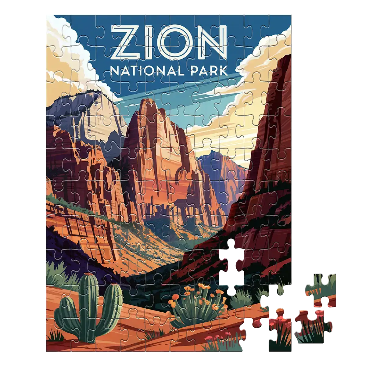 Zion National Park Radiance 100 piece puzzle by MakeYourPuzzles