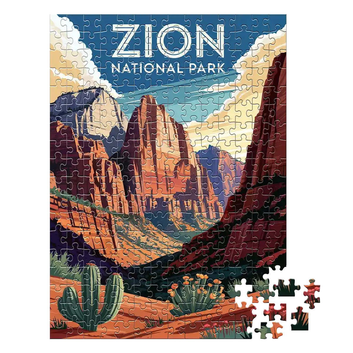 Zion National Park Radiance 252 piece puzzle by MakeYourPuzzles