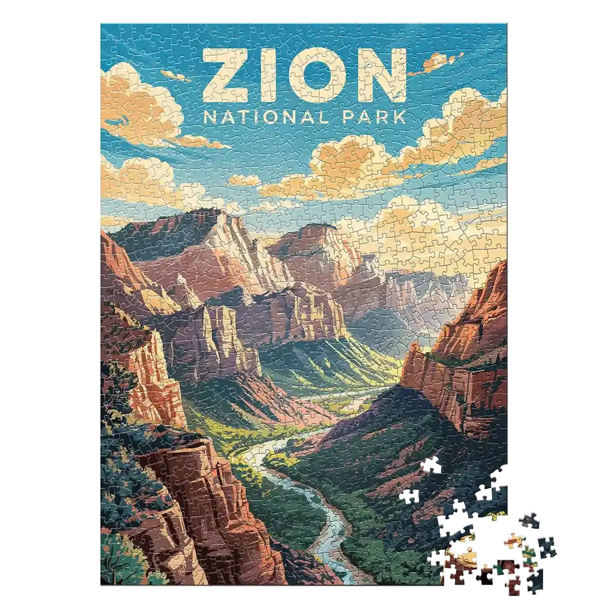 Zion National Park Sanctuary 1000 piece jigsaw puzzle by MakeYourPuzzles