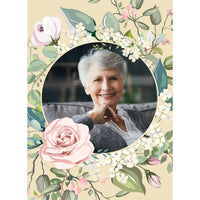 Birthday Floral Wreath Photo Puzzle