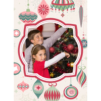 Christmas Retro Ornaments Photo Puzzle