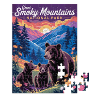 Thumbnail for Great Smoky Mountains National Park Bear Family 100 piece puzzle by MakeYourPuzzles