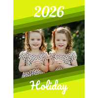 Holiday Year Stripe Photo Puzzle