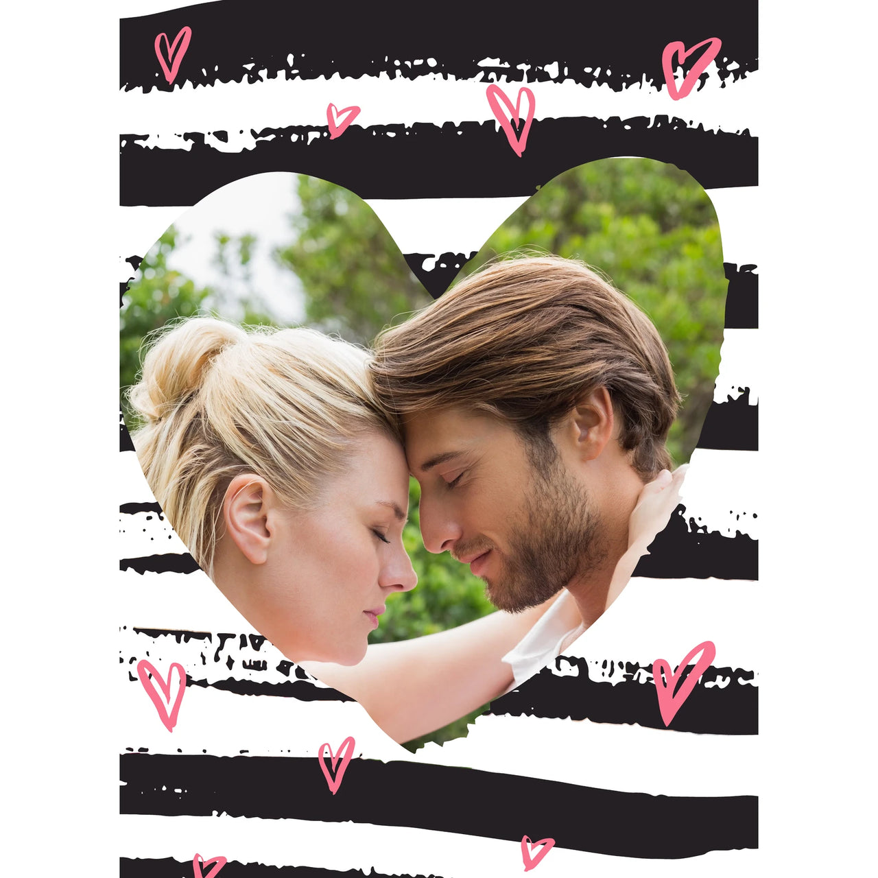 Love Brushstroke Stripes Photo Puzzle