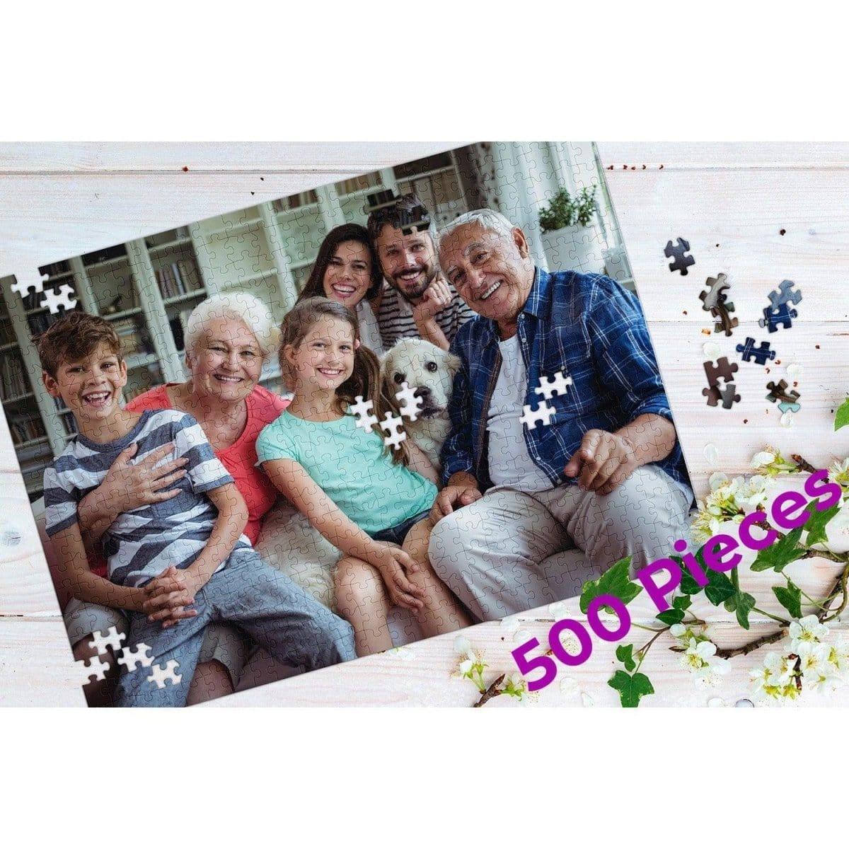 MakeYourPuzzles Classic Photo Puzzle 500 Piece Custom Photo Puzzle