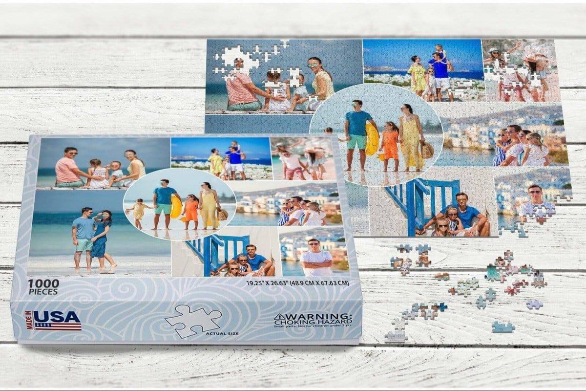 MakeYourPuzzles Collage Puzzle 1000 Piece Collage Photo Puzzle