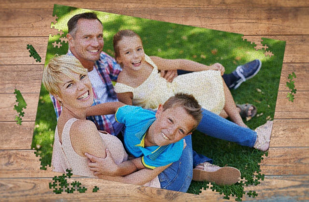 1000 piece photo puzzle family picknik