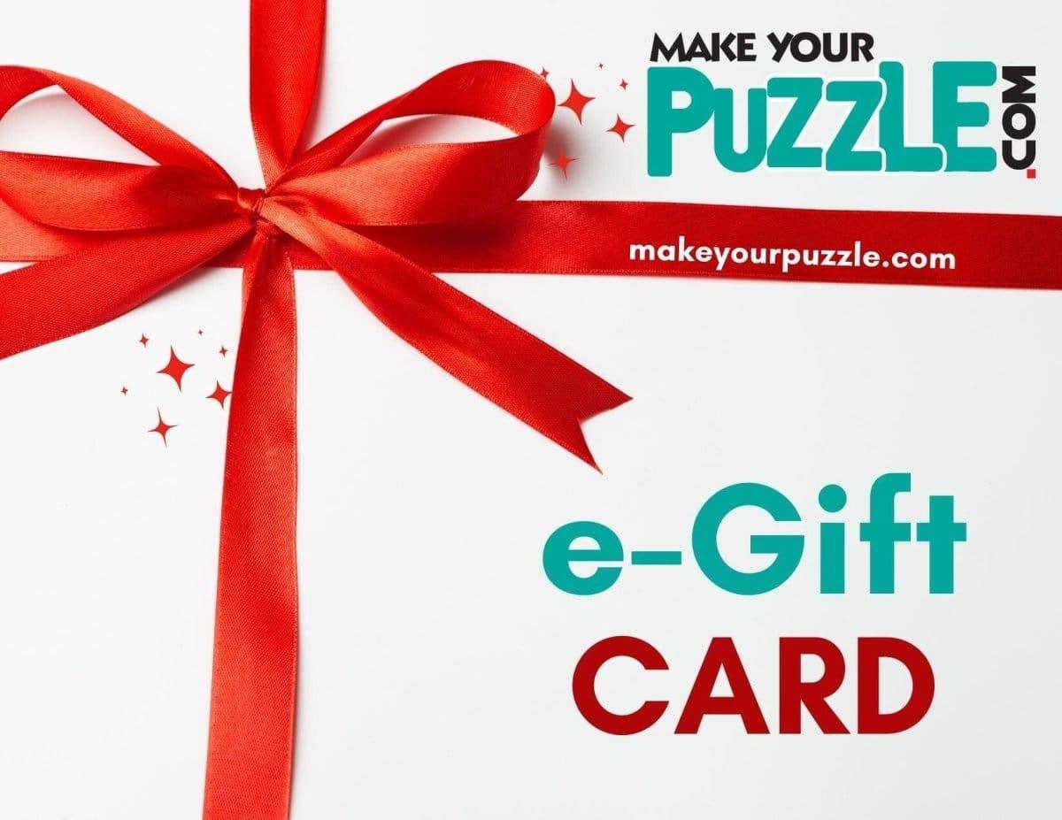 MakeYourPuzzles Gift Cards Digitial Gift Cards for Custom Photo Puzzles