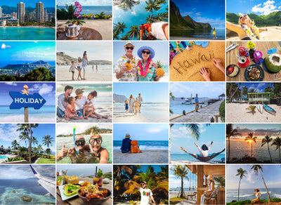 25 Collage Grid Photo Puzzle – Landscape