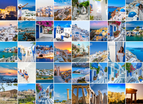 40 Collage Grid Photo Puzzle – Landscape | MakeYourPuzzles