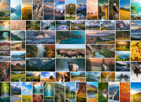 65 Collage Grid Photo Puzzle – Landscape