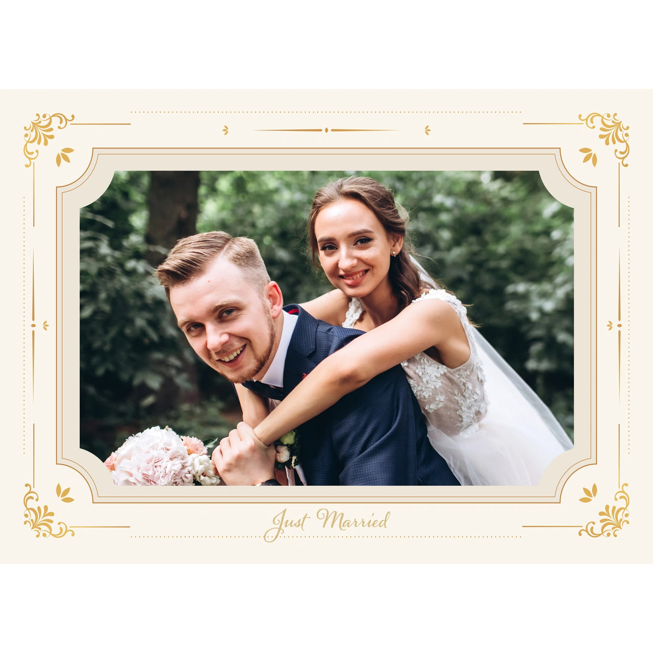 Wedding Gold Elegant Photo Puzzle